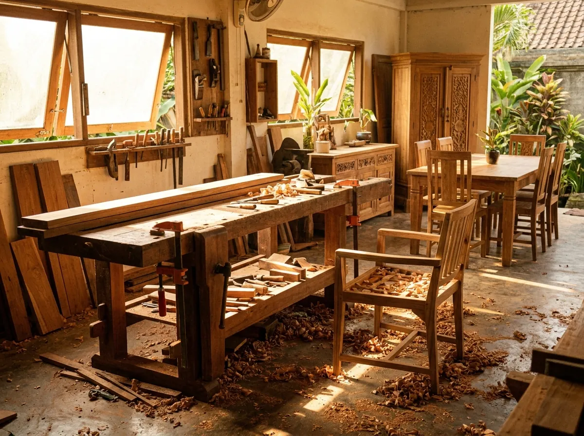Bespoke and Custom Joinery made to order in a Bali workshop